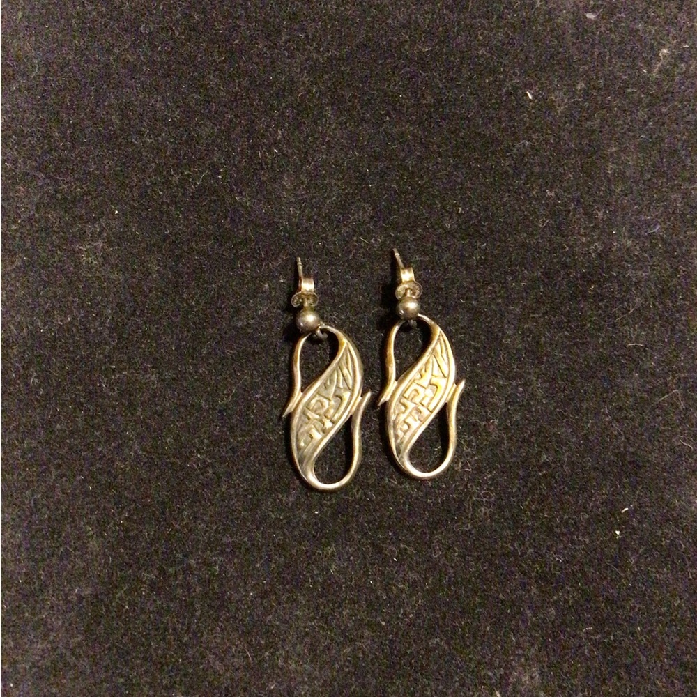 Elegant Gold and Silver Earrings